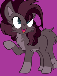 Size: 1736x2312 | Tagged: safe, artist:circuspaparazzi5678, oc, oc only, oc:cartoon party, cat, cat pony, earth pony, original species, pony, base used, cute, fluffy, good side, normal version, parent:cartoon cat, parent:pinkie pie, solo