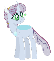 Size: 394x444 | Tagged: safe, artist:joburii, oc, oc only, oc:tundra, changepony, hybrid, pony, female, simple background, solo, transparent background