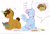 Size: 6560x4440 | Tagged: safe, artist:shinningblossom12, oc, oc only, oc:shinning blossom, pegasus, pony, unicorn, :3, blushing, cute, female, glowing horn, horn, levitation, magic, male, mare, ocbetes, open mouth, pegasus oc, prone, question mark, simple background, sitting, smiling, stallion, talking, telekinesis, unicorn oc, white background, wings