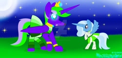 Size: 1280x611 | Tagged: safe, artist:ioveanimals100, trixie, oc, g4, night