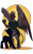 Size: 800x1280 | Tagged: safe, artist:willoillo, oc, oc only, oc:serilde, griffon, action pose, cyberpunk, exoskeleton, exosuit, griffon oc, intimidating, nighthaze, sierra nevada, simple background, transparent background