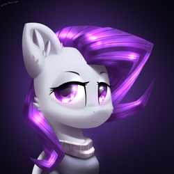 Size: 2400x2400 | Tagged: safe, artist:shido-tara, oc, oc only, oc:morning glory (project horizons), pony, fallout equestria, fallout equestria: project horizons, black background, clothes, fanfic art, female, gradient background, high res, mare, simple background, solo