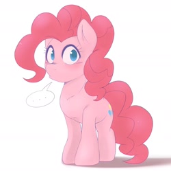 Size: 1672x1662 | Tagged: safe, artist:kurogewapony, pinkie pie, earth pony, pony, daily pinkie pie, g4, ..., female, looking at you, mare, solo, standing, staring into your soul