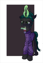 Size: 2340x3385 | Tagged: safe, anonymous artist, queen chrysalis, changeling, changeling queen, g4, 4chan, canned food, clothes, colored, crown, cute, cutealis, dork, dorkalis, drawthread, female, food, glassalys, glasses, high res, jewelry, pasta, regalia, requested art, simple background, solo, spaghetti, spagoots, spoon, sweater, transparent background, wholesome