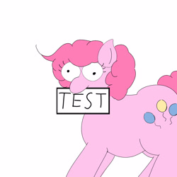 Size: 1250x1250 | Tagged: safe, artist:midnight_mare, pinkie pie, earth pony, pony, g4, exploitable meme, letter, meme, test