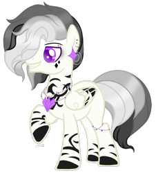 Size: 1008x1116 | Tagged: safe, artist:stelladiamond, oc, oc only, oc:sterling onyx, hybrid, pony, zony, male, simple background, solo, transparent background