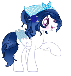 Size: 1504x1620 | Tagged: safe, artist:stelladiamond, oc, oc only, oc:desert flower, pegasus, pony, female, mare, simple background, solo, transparent background, two toned wings, wings