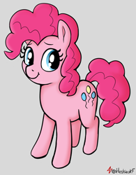 Size: 1025x1311 | Tagged: safe, artist:heretichesh, pinkie pie, earth pony, pony, g4, female, mare, smiling, solo, standing