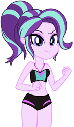 Size: 1024x1752 | Tagged: safe, artist:emeraldblast63, starlight glimmer, equestria girls, alternate hairstyle, bikini, clothes, female, midriff, simple background, sleeveless, solo, swimsuit, transparent background, vector