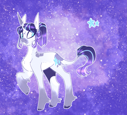 Size: 1623x1467 | Tagged: safe, artist:iheyyasyfox, oc, oc only, pony, unicorn, female, magical lesbian spawn, mare, offspring, parent:rarity, parent:starlight glimmer, parents:starity, solo