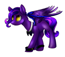 Size: 1700x1472 | Tagged: safe, alternate version, artist:intfighter, oc, oc only, pegasus, pony, bowtie, cuffs (clothes), pegasus oc, signature, simple background, solo, transparent background, wings