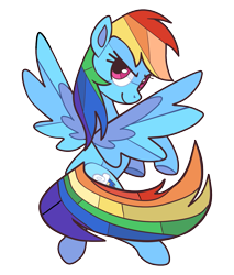 Size: 1209x1419 | Tagged: safe, artist:sunbusting, part of a set, rainbow dash, pegasus, pony, g4, backwards cutie mark, female, looking back, mare, simple background, solo, spread wings, stained glass, transparent background, white background, wings
