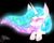 Size: 1000x800 | Tagged: safe, artist:php163, princess celestia, alicorn, pony, g4, beanbrows, big ears, black background, bust, chest fluff, cute, cutelestia, ear fluff, ethereal mane, eyebrows, female, glowing mane, looking offscreen, mare, peeking, signature, simple background, smiling, solo, sparkles