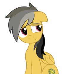 Size: 2000x2000 | Tagged: safe, artist:divebomb5, daring do, pony, g4, cute, daring dorable, digital art, female, hatless, high res, missing accessory, no clothes, simple background, smiling, solo, transparent background