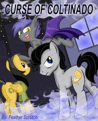 Size: 2207x2716 | Tagged: safe, artist:divebomb5, daring do, oc, oc:midnight blossom, fanfic:curse of coltinado, g4, butt, daring donk, fanfic, fanfic art, fanfic cover, high res, plot