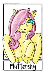 Size: 813x1292 | Tagged: safe, alternate version, artist:cool.bees.bro, fluttershy, pegasus, pony, g4, bust, cloven hooves, female, hair over one eye, mare, solo, unshorn fetlocks