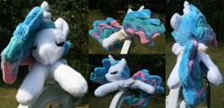 Size: 4132x2000 | Tagged: safe, artist:bastler, princess celestia, alicorn, pony, g4, irl, photo, plushie, sleeping, solo