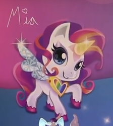 Size: 366x408 | Tagged: safe, alicorn, pony, g4, g4.5, my little pony: pony life, bootleg, box art, fake, female, glowing horn, horn, solo, toy