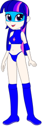 Size: 892x2500 | Tagged: safe, artist:loladreamteam, artist:marcusvanngriffin, twilight sparkle, equestria girls, g4, belly button, boots, clothes, female, human coloration, magic gaia, mask, midriff, open mouth, shoes, shorts, simple background, solo, sports bra, sports shorts, transparent background, wrestler