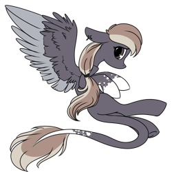 Size: 2000x2000 | Tagged: safe, artist:intfighter, oc, oc only, pegasus, pony, high res, leonine tail, pegasus oc, simple background, solo, transparent background, wings