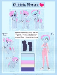 Size: 1714x2229 | Tagged: safe, artist:shinningblossom12, oc, oc only, oc:shinning blossom, pegasus, pony, equestria girls, g4, base used, clothes, equestria girls-ified, female, filly, jewelry, mare, necklace, open mouth, pegasus oc, raised hoof, reference sheet, smiling, wings