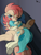 Size: 2216x2889 | Tagged: safe, artist:lunarcipher1, aunt holiday, auntie lofty, earth pony, pegasus, pony, g4, commission, couch, couple, cuddling, eyes closed, female, heart eyes, high res, lesbian, long tail, mare, married couple, ship:lofty day, shipping, underhoof, wingding eyes