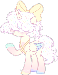 Size: 1926x2514 | Tagged: safe, artist:kurosawakuro, oc, oc only, alicorn, pony, base used, bow, female, hair bow, mare, simple background, solo, transparent background