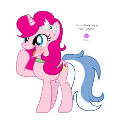 Size: 1317x1357 | Tagged: safe, artist:darbypop1, oc, oc only, oc:uni-candy, pony, unicorn, simple background, solo, transparent background