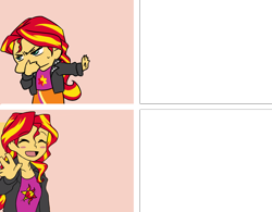 Size: 1300x1015 | Tagged: artist needed, source needed, safe, edit, sunset shimmer, equestria girls, g4, hotline bling, meme, simple background, transparent background