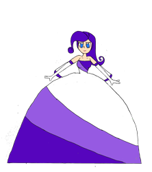 Size: 1480x1669 | Tagged: safe, artist:recommender440, rarity, human, g4, clothes, dress, female, gown, humanized, simple background, solo, transparent background