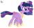 Size: 1534x1290 | Tagged: safe, artist:savannah-london, twilight sparkle, alicorn, pony, g4, base used, bio in description, colored eyebrows, colored eyelashes, colored pupils, colored wings, crown, ethereal mane, ethereal tail, female, happy, hoof shoes, jewelry, logo, mare, necklace, next generation, older, regalia, simple background, smiling, solo, starry mane, twilight sparkle (alicorn), white background, wings