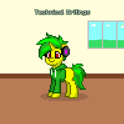 Size: 398x398 | Tagged: safe, oc, oc:technical writings, pony, unicorn, pony town, original character do not steal