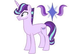 Size: 4500x3375 | Tagged: safe, artist:avatarmicheru, oc, oc only, oc:anarchy, pony, high res, male, not starlight glimmer, simple background, solo, species swap, transparent background