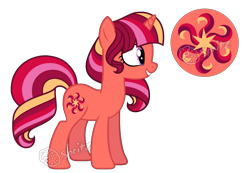 Size: 2212x1528 | Tagged: safe, artist:strawberry-spritz, oc, oc only, pony, unicorn, female, magical lesbian spawn, mare, offspring, parent:sunset shimmer, parent:twilight sparkle, parents:sunsetsparkle, simple background, solo, transparent background, watermark