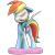 Size: 1000x1000 | Tagged: safe, part of a set, rainbow dash, pegasus, pony, freeny's hidden dissectibles, g4, 3d render, bone, dissectibles, female, merchandise, mighty jaxx, organs, simple background, skeleton, solo, toy, transparent background