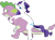 Size: 2855x2100 | Tagged: safe, artist:dragon-flash, rarity, spike, dragon, pony, unicorn, g4, carrying, female, high res, male, mare, no pupils, ponies riding dragons, riding, ship:sparity, shipping, simple background, straight, transparent background