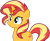 Size: 1280x1050 | Tagged: safe, artist:andoanimalia, sunset shimmer, pony, unicorn, equestria girls, equestria girls specials, g4, my little pony equestria girls: spring breakdown, cute, female, mare, shimmerbetes, simple background, solo, transparent background, vector
