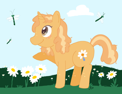 Size: 3300x2550 | Tagged: safe, artist:andromedatriangle, oc, oc:petal picker, pony, unicorn, artfight, high res