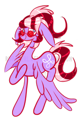 Size: 904x1372 | Tagged: safe, artist:twilightcomet, oc, oc only, oc:ruby perl, pegasus, pony, female, hoof on chest, mare, pegasus oc, raised hoof, simple background, smiling, solo, sunglasses, transparent background, wings