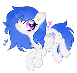 Size: 2228x2116 | Tagged: safe, artist:mint-light, oc, oc only, pegasus, pony, commission, eye clipping through hair, eyelashes, heart, high res, simple background, smiling, solo, transparent background, ych result