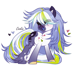 Size: 1404x1230 | Tagged: safe, artist:mint-light, oc, oc only, earth pony, pony, base used, commission, earth pony oc, eyes closed, heart, hoof fluff, open mouth, simple background, smiling, solo, transparent background, ych result