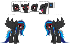 Size: 1070x800 | Tagged: safe, artist:owe-b-1, oc, oc only, oc:azure star, pegasus, pony, pegasus oc, reference, solo, wings