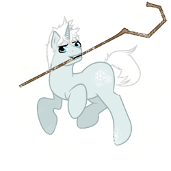 Size: 1000x1000 | Tagged: safe, artist:tsunaamii, pony, unicorn, crossover, dreamworks, jack frost, rise of the guardians, simple background, solo, transparent background
