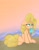 Size: 903x1144 | Tagged: safe, artist:ponyangle, oc, oc:carrot leah, pony, female, food, ice cream, mare