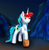 Size: 3160x3240 | Tagged: safe, artist:sane, oc, oc only, oc:darklight kvass, pony, unicorn, barrel, cave, cutie mark, high res, horn, kvass, solo, unicorn oc