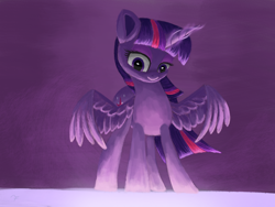 Size: 4000x3000 | Tagged: safe, artist:flusanix, twilight sparkle, alicorn, pony, g4, female, mare, solo, twilight sparkle (alicorn), underlighting