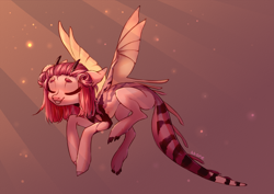 Size: 4093x2894 | Tagged: safe, artist:shore2020, oc, oc only, bee pony, bug pony, insect, original species, crepuscular rays, eyes closed, male, solo