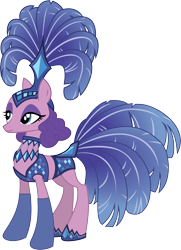 Size: 2847x3934 | Tagged: safe, artist:nightdragon09, sapphire sequins, earth pony, pony, g4, viva las pegasus, background pony, high res, show mares, showgirl, simple background, solo, transparent background, vector