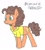 Size: 827x910 | Tagged: safe, artist:cmara, cheese sandwich, earth pony, pony, g4, clothes, male, shirt, simple background, solo, stallion, traditional art, white background