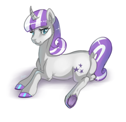 Size: 4000x3884 | Tagged: safe, artist:mylittlegodzilla, twilight velvet, pony, unicorn, g4, chest fluff, colored hooves, dock, ear fluff, female, high res, leg fluff, lying down, mare, prone, simple background, solo, white background